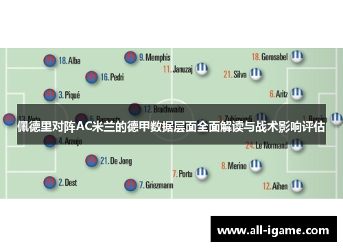 佩德里对阵AC米兰的德甲数据层面全面解读与战术影响评估 佩德里对阵AC米兰的德甲数据层面全面解读与战术影响评估